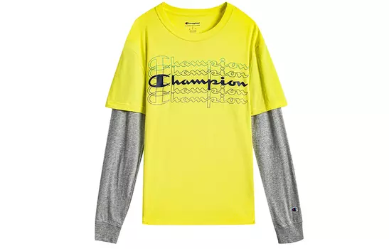 Champion Футболка унисекс, версия для США, желтая