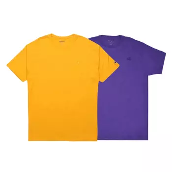 Champion Футболка унисекс желтые+фиолетовые