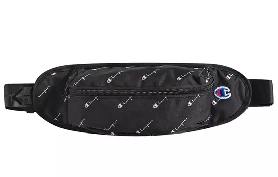 Champion Поясная сумка из полиэстера, обычная, унисекс, черная