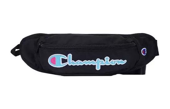 Champion Поясная сумка из полиэстера, обычная, унисекс, черная