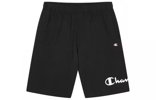Champion Повседневные шорты европейской версии унисекс черные