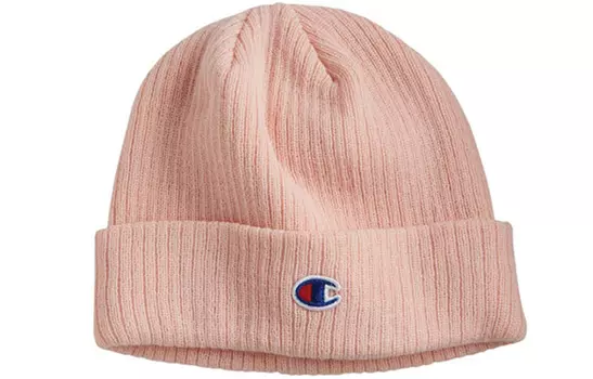 Champion Шапка-бини из полиэстера унисекс розового цвета
