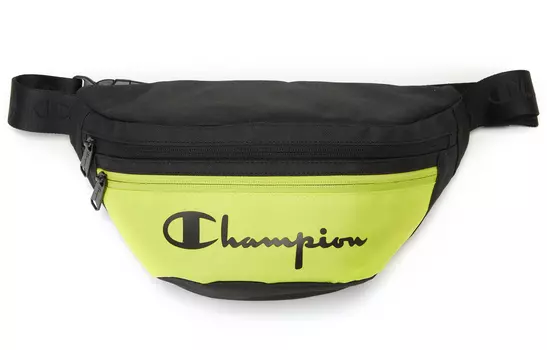 Champion Тканевая сумка через плечо, поясная сумка, обычная, унисекс, зеленая/черная