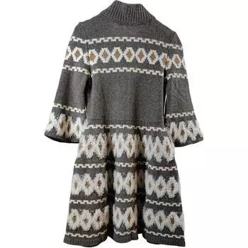 CHANEL 24 новых весенних и летних платье с длинными рукавами для женщин серого цвета