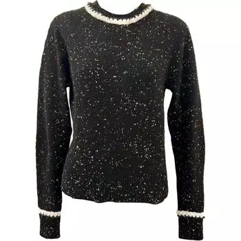 CHANEL Кашемировый свитер женский черный