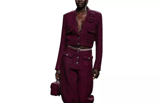 CHANEL Куртка женская персиково-красная