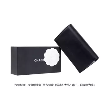 CHANEL Солнцезащитные очки-бабочки в оправе Plate Frame, унисекс, черные