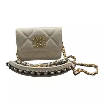 CHANEL Сумка-цепочка из яркой овчины, клатч, сумка через плечо, женская, белая