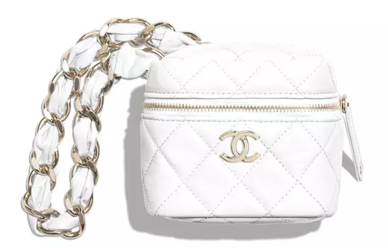 CHANEL Сумка из овчины 22SS, женская, через плечо, белая