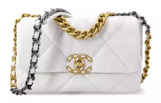 CHANEL Сумка из овчины, сумка через плечо, сумка через плечо, белая, женская, 19 сумок