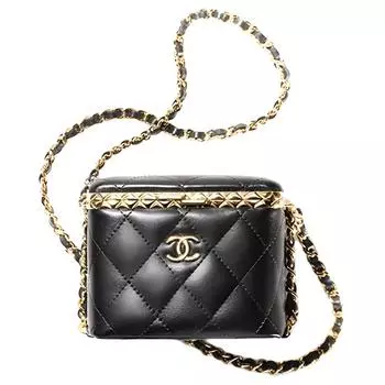 CHANEL Сумка из овчины, женская, черные