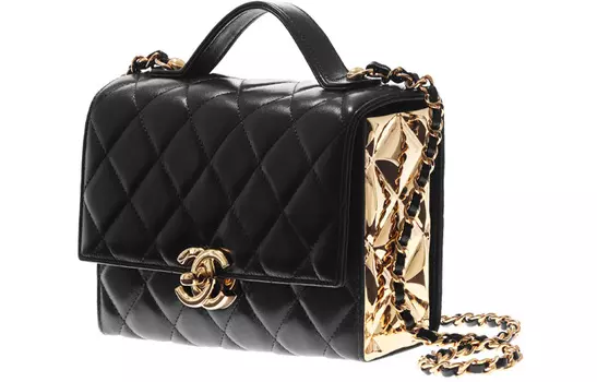 CHANEL Сумка-мессенджер из овчины 21K Winter, сумка через плечо, мини, женская, черная