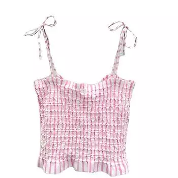 CHANEL Женская майка светло-розовая