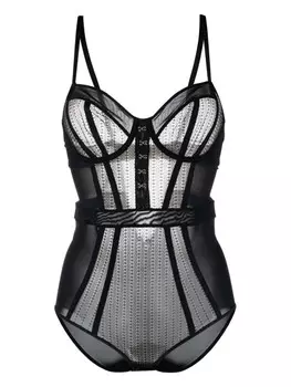 Chantal Thomass кружевное боди, черный