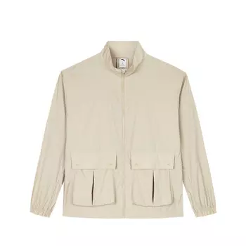 CHAOJIANTA Бейсбольная куртка мужская цвета латте хаки