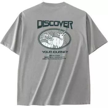 CHAOJIANTA Футболка унисекс космический серый