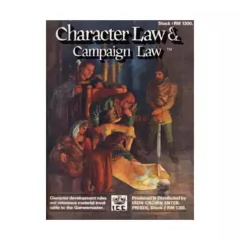 Character Law & Campaign Law (2nd Edition, 1st Printing), Rolemaster (2nd Edition), мягкая обложка