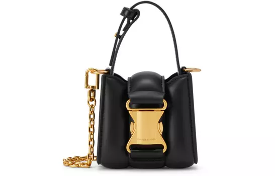 Charles&Keith CHARLES & KEITH Женская сумка через плечо, Черный