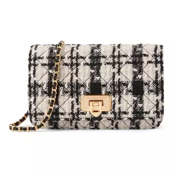 Charles&Keith CHARLES & KEITH Женская сумка через плечо, Розовый белый Мел