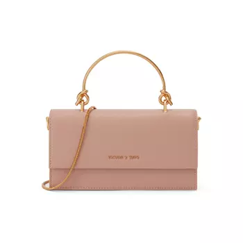 Charles&Keith CHARLES & KEITH Женская сумка через плечо, Белый кремово-белый