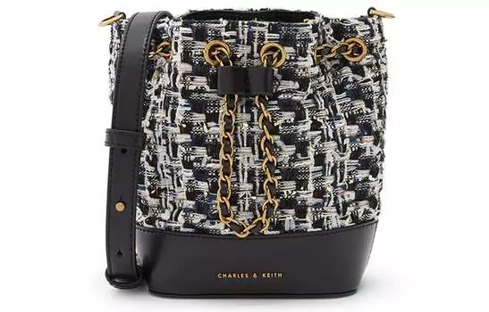 Charles&Keith CHARLES & KEITH Женская сумка через плечо, слоновая кость