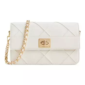 Charles&Keith Женская сумка через плечо CHARLES & KEITH, Кремово-кремовый белый