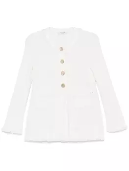 Charlott кардиган с бахромой, белый