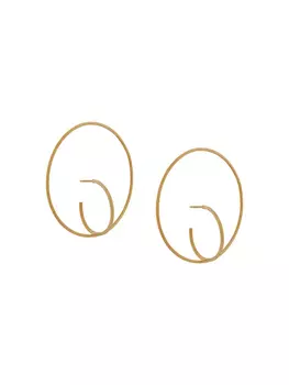 Charlotte Chesnais крупные серьги Saturn, золотой