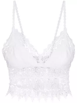 Charo Ruiz Ibiza кружевной бюстгальтер-бралетт Dana, белый
