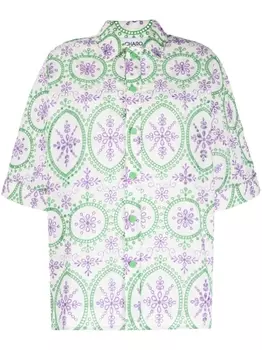 Charo Ruiz Ibiza рубашка Isma с вышивкой, белый