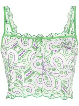 Charo Ruiz Ibiza укороченный топ Tessa, белый