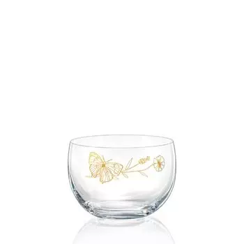 Чаша Чаша Wild Flowers хрустальная чаша с золотой гравировкой бабочка 200 мм Bohemia Crystalex