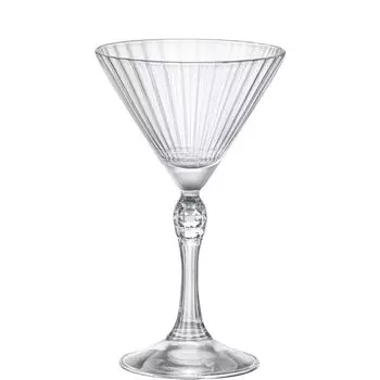 Чаша для мартини Bormioli Rocco America 20s, 9,4см, 155мл, хрустальное стекло, прозрачное, 6 предм, прозрачный