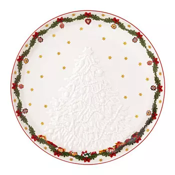 Чаша Игрушечная Фантазия с рельефом дерева 25 см Villeroy & Boch, белый/красочный