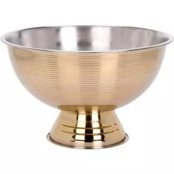 Чаша из нержавеющей стали, диаметр 39,5 см, золотистая. Excellent Houseware, желтый