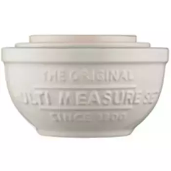 Чаша Mason Cash, 3 предмета, керамогранит, (набор мерных стаканов), на 1, 1/2 и 1/3 чашки, белый