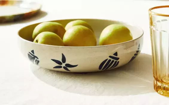 Чаша с морскими мотивами Zara Home, средне-синий