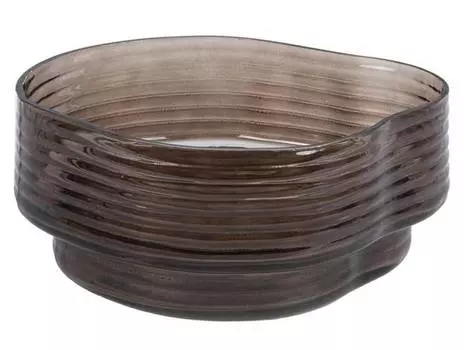 Чаша волна Present Time, коричневый