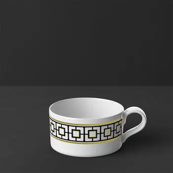 Чашка чайная MetroChic, 230 мл, бело-черно-золотой Villeroy & Boch, красочный