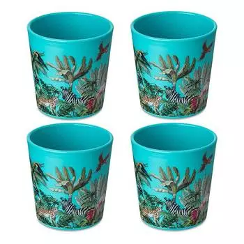 Чашка connect cup s jungle (4 шт.) Koziol, синий