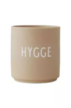 Чашка Design Letters, коричневый