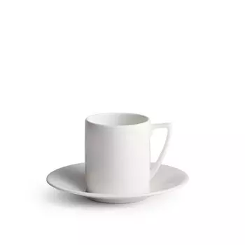 Чашка для эспрессо Jasper Conran 0,09 л с блюдцем, 2 предмета Wedgwood, белый