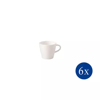 Чашка для эспрессо Manufacture Rock blanc, 60 мл, 6 шт, белая Villeroy & Boch, белый