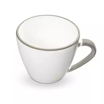 Чашка для капучино Gmundner Ceramics Grey Rim 0,16 литра Sonstige Verlage