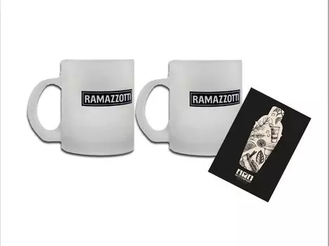 Чашка для ликера Ramazzotti, кружка стеклянная для молока, белая с логотипом, чашка для глинтвейна Mixcompany