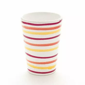 Чашка для питья Landlust 11 см Gmundner Keramik, белый/желтый/красный