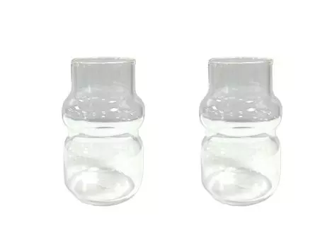Чашка для воды Mulex Bubble из боросиликатного стекла, 2 предмета