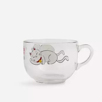 Чашка для завтрака Gato Basics El Corte Ingls, прозрачный