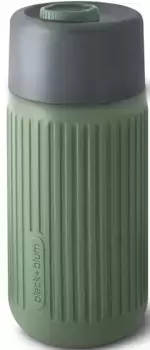 Чашка кофе с собой "To-Go B" черный+блюм, чистое наслаждение кофе, 340 мл Black+blum 7х17 см, 340мл, оливково-зеленый