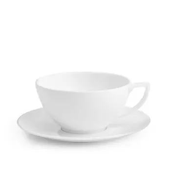 Чашка кофейная/чайная Jasper Conran 0,25 л с блюдцем, 2 предм Wedgwood, белый